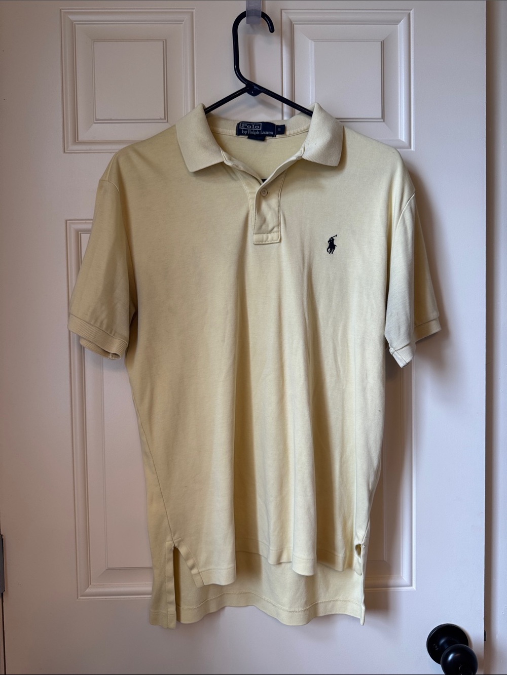 Polo by Ralph Lauren Pale Yellow Men’s Polo with Navy Pony